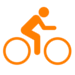 Fahrrad-orange